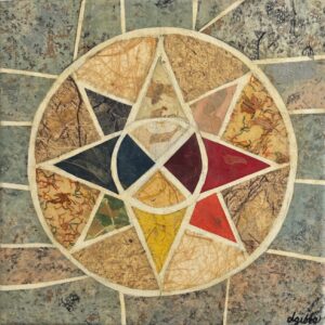 Compass Rose or symbol of the four directions in Native American traditions