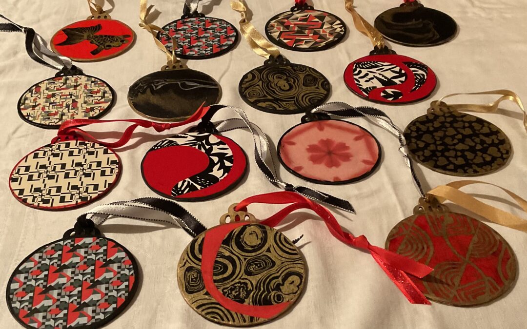 Red, Black and Gold Ornaments